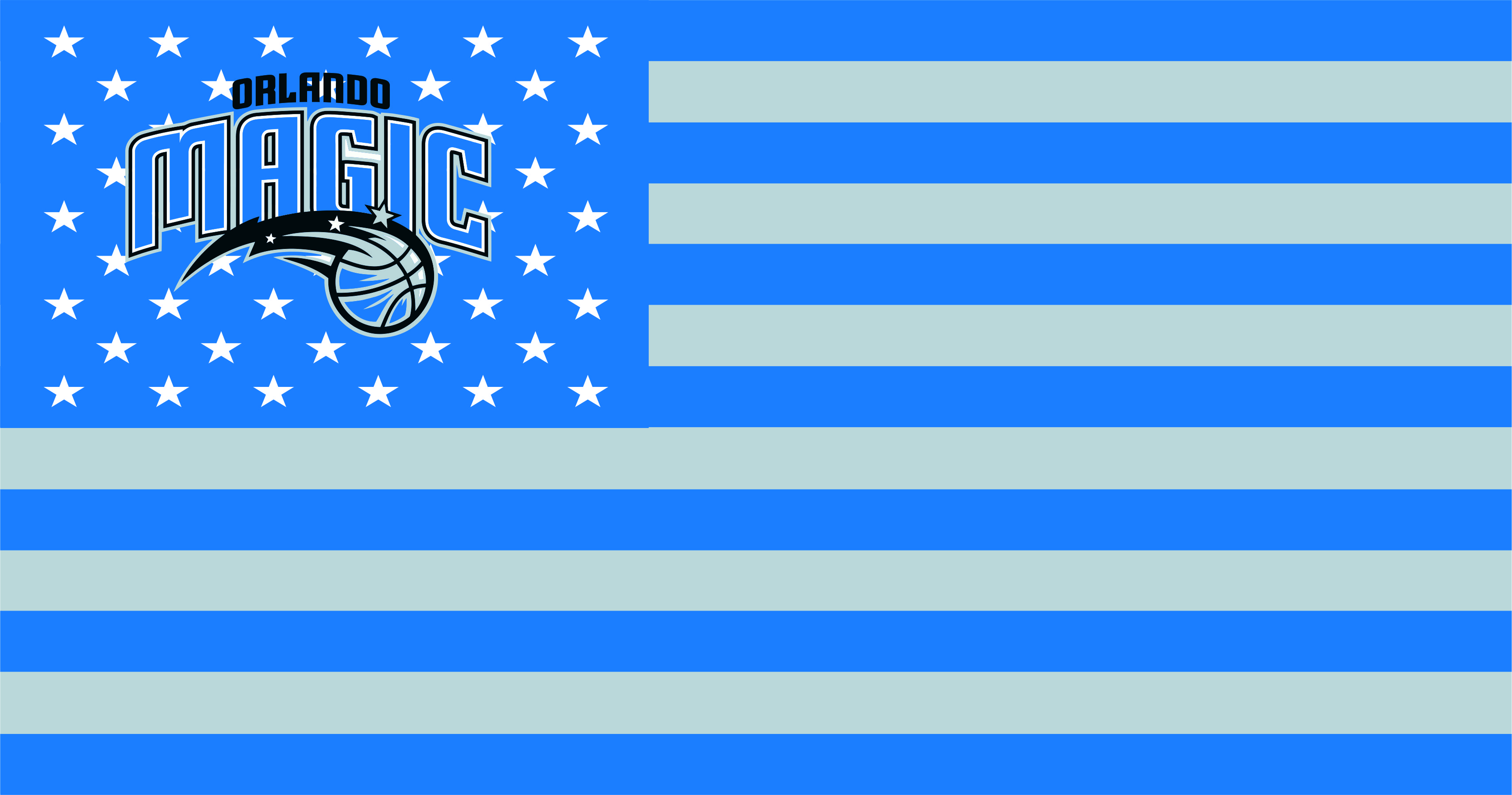 Orlando Magic Flag001 logo vinyl decal